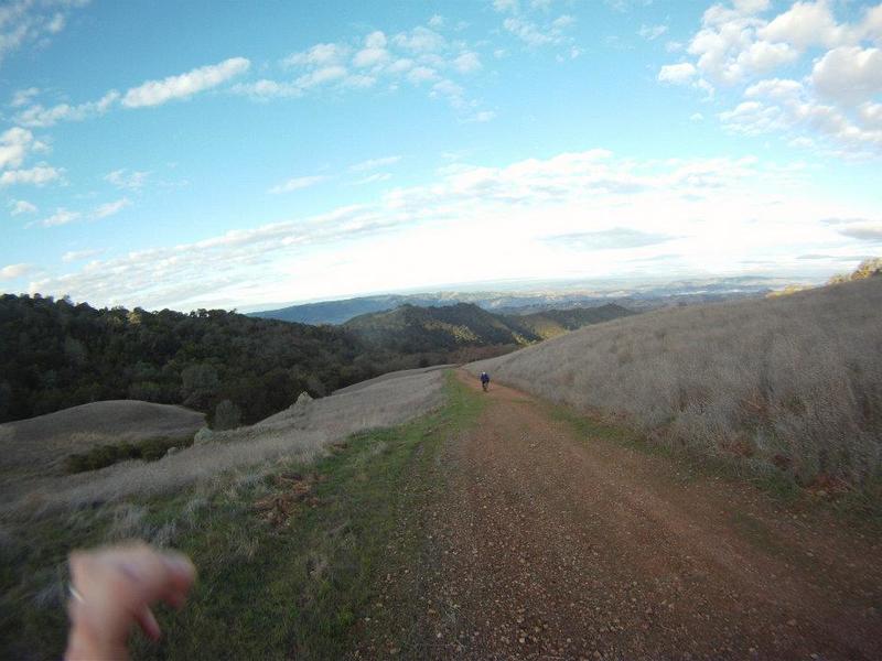 View Down the Brutal Climb up Stage Rd to BBQ Terrace