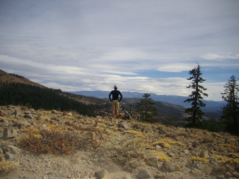 Looking east from the top of the switchbacks