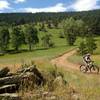 The start of Rawhide is easy doubletrack with great views.