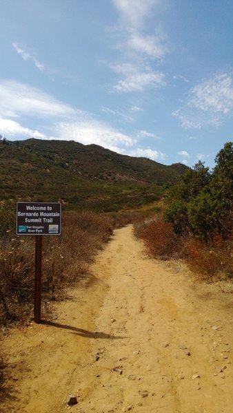 At the bottom of Bernardo Mtn, put your climbing legs on!