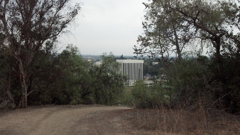 View from above the spillway looking southwards