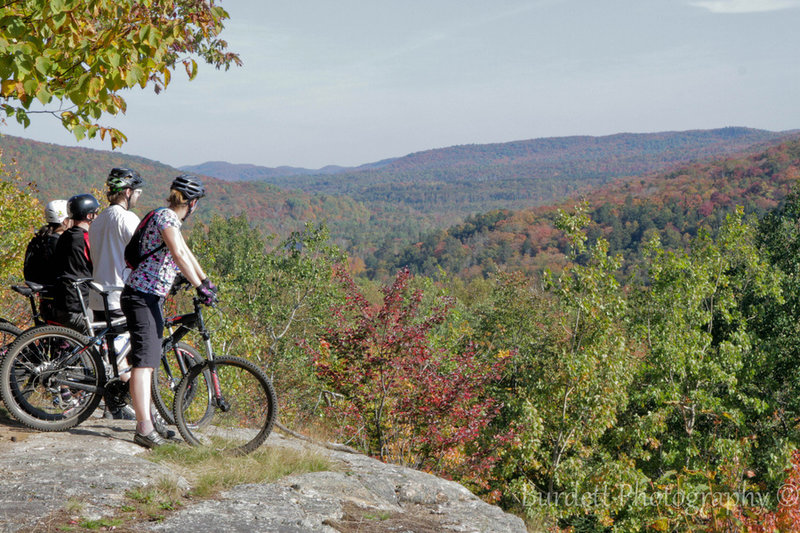 Enjoy the view after a nice climb. The descent will pay off.