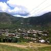 View of downtown Aspen from Ajax Trail.  You can see the popular Smuggler Mt. Rd. traversing up towards the Hunter Creek valley just to the right of the Lift 1A chairs.