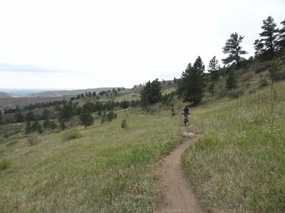 Looking south.