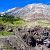 Getting up close and personal views of Mt. St. Helens from the Ape Canyon Trail.