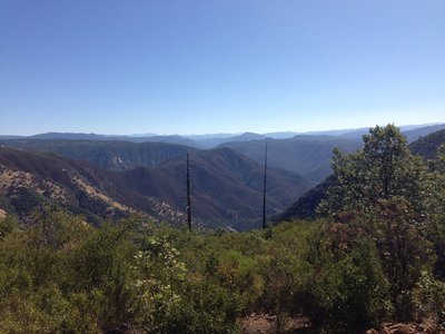View of Tuolumne Canyon from the Ridge of the Tuolumne Canyon at the way to Buck Meadows from Lumsden road Trailhead