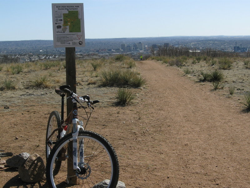 Looking east at downtown Colorado Springs