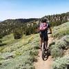 Great views and lung busting climbs through this section of the Tahoe Rim Trail