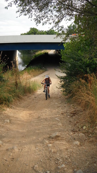 Climbing up from I-465.