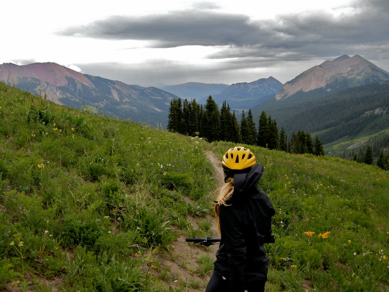 Wondering if I'm about to get struck by lightening before the coolest descent of the summer.