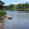 Lunch stop along Lake Awosting