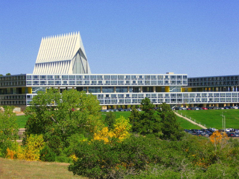 One view of the world-famous Cadet Chapel and the Cadet area.  29 Sep, 2011