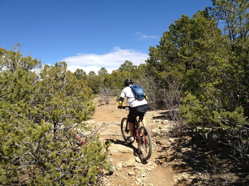 A couple of ledges at the top of G Nasty.