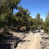 The smooth climbing on the southern end of Blue Ribbon.