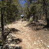 Rocky climb on the northern end of the Drop In.