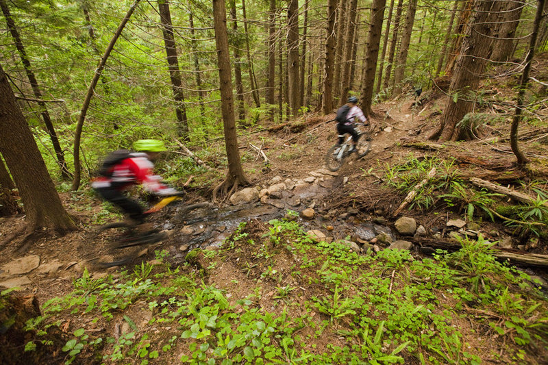 Three Thirty Eight offers a little more pedaling than other trails at Sandy Ridge