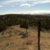 View of the Red Ridge connector trail at the 4 corners intersection. (End of Johnny's Draw Trail).