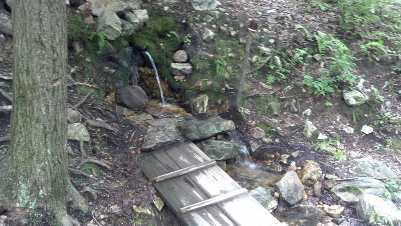 Bear Gap spring, great place to fill up with fresh water