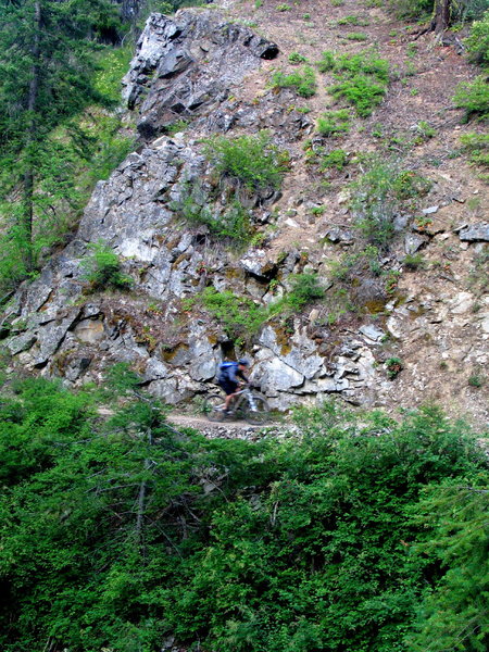 Dominating the downhill flow of Devils Gulch.