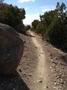 Once the trail smooths out it is fast.