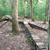 Camelback Obstacle.  One of many wood features at Lebanon Hills.