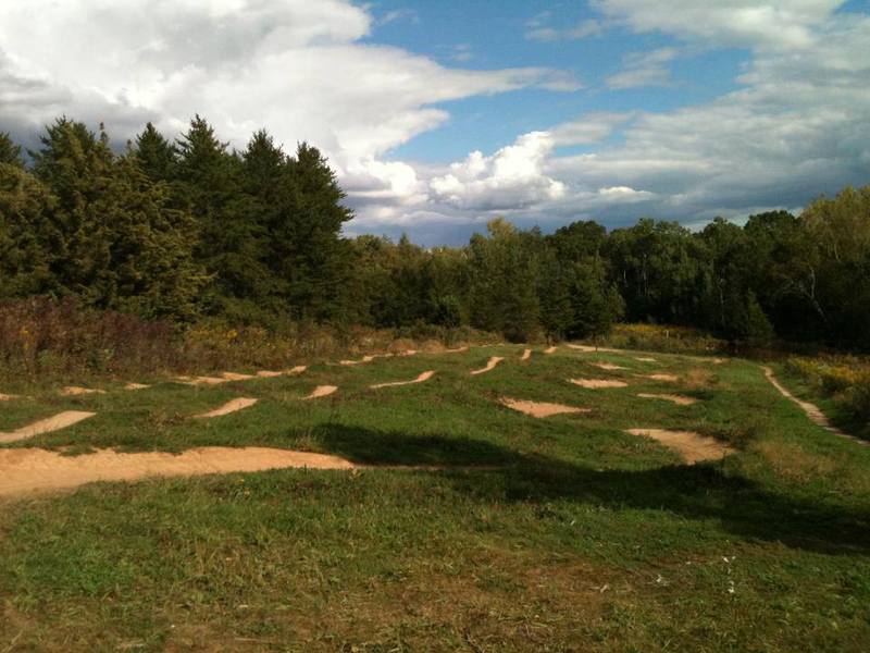 The three line (rollers, jumps, berms) area at Lebanon Hills.