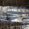 The berms can be fun to ride even in the winter.