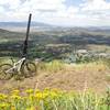 The town of Park City spread out below you