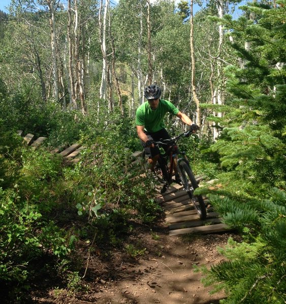 Fun wooden structures on Dog Pound - good practice for intermediates.