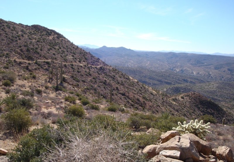 2000 ft ridgetop super-moto descent to Kelvin