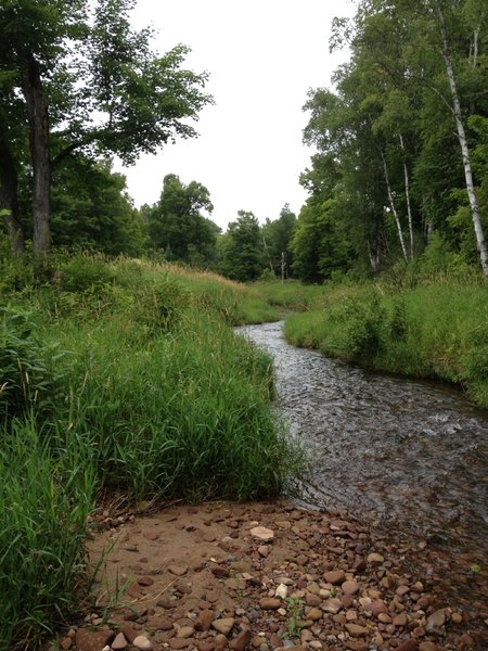 Pilgrim River access at the bottom of Gonzo Loop.