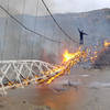 Until it burned in 2008, we used to ride across Dewey Bridge.