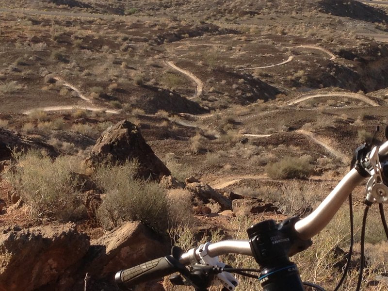 A view of the meandering trail.