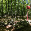 Leavitt cemetery on Chipmunk Trail