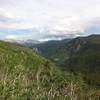 View of the upper Hunter Creek valley and the Williams Mountains in the Hunter Fryingpan Wilderness.