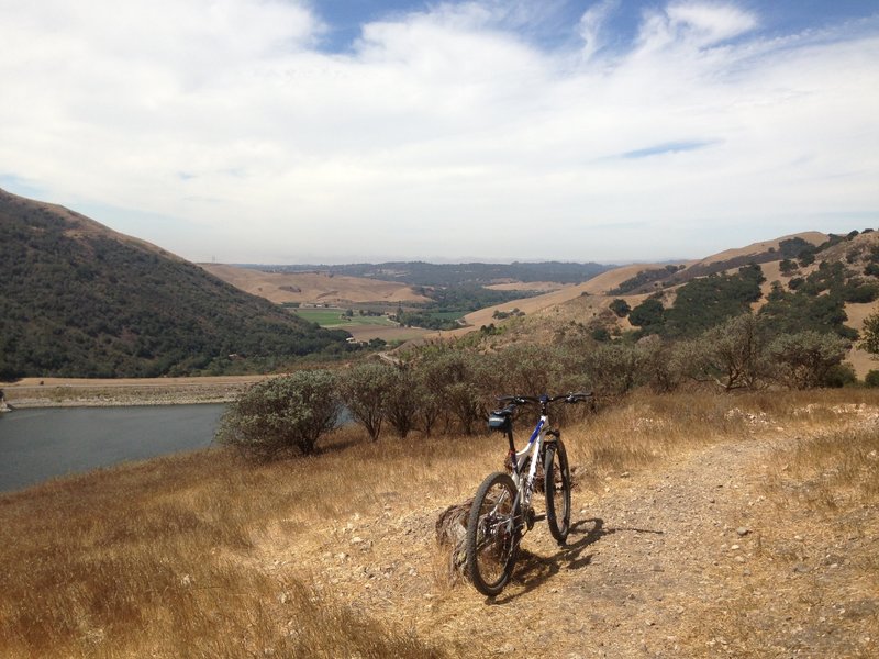 Looking west to Arroyo Grande Valley and dunes hidden in coastal clouds