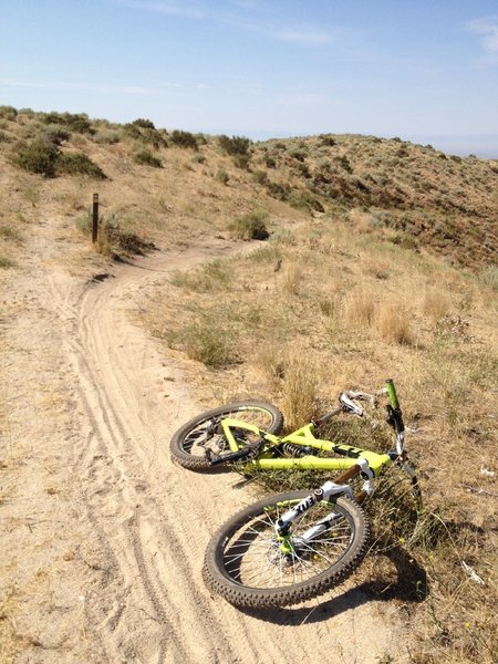 Old Hard Guy/Fast Guy Junction just below the weather station on Hard Guy