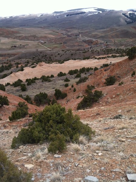 View of the Wind River Mtns from Eternity Hill.