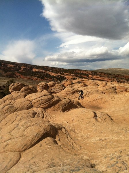 Sick Rock play area. Bring your helmet.