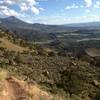 Overlooking the valley below