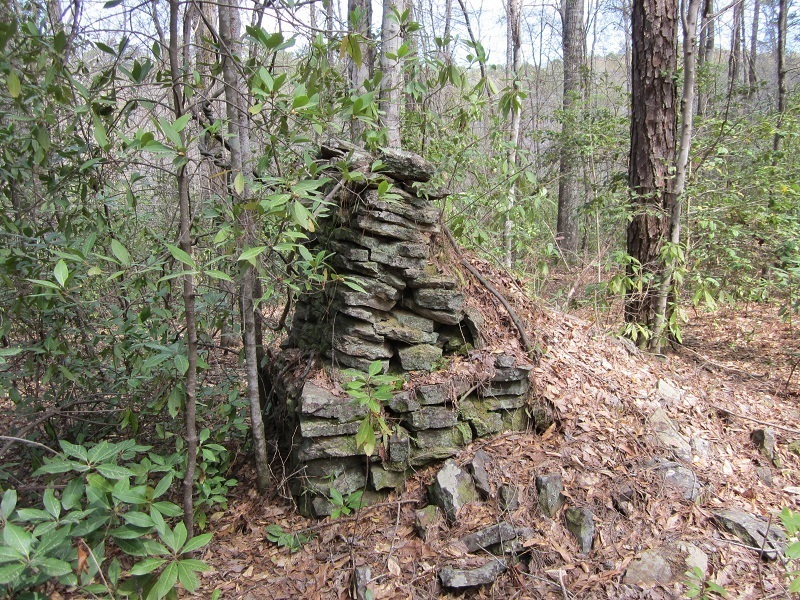 "The Altar", an old fireplace.