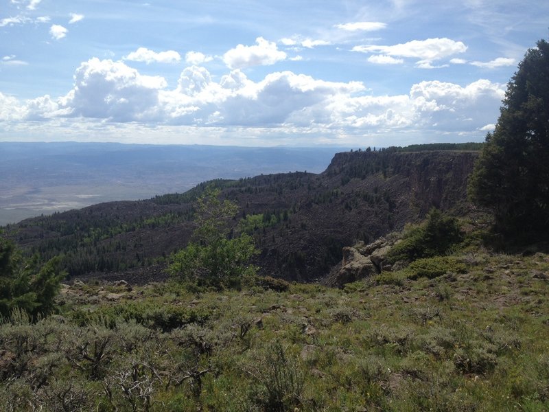 Overlook with the La Sal's way out in the distance