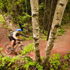 Berm section below the fast descent at the start