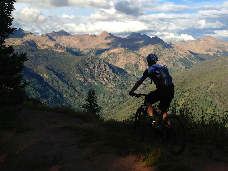 At a backcountry campsite above East Vail Chutes.