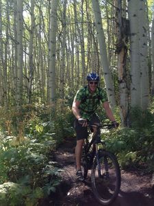 Sections of dense aspen and singletrack make you smile!