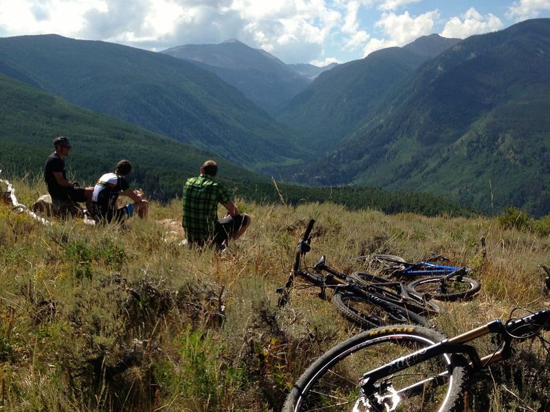 Great views after a brutal 15 minute hike-a-bike.