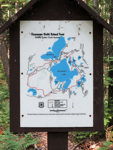 Several of these trail signs on the trail