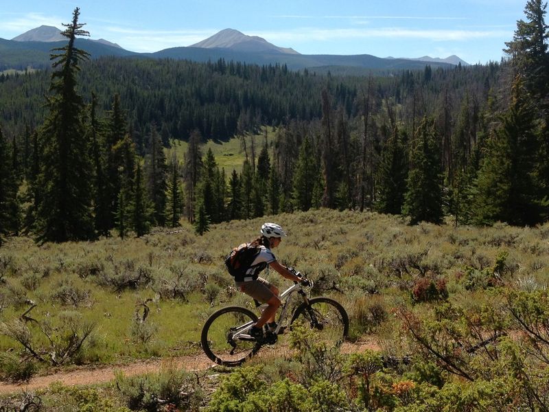 Pretty damn scenic singletrack!