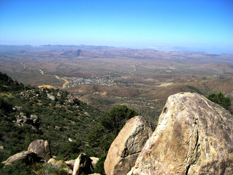 This is from Windy Point Campground looking at Chloride below.