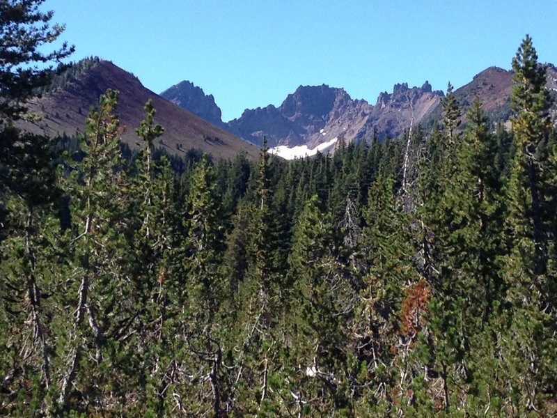 The belly of BrokenTop Mountain